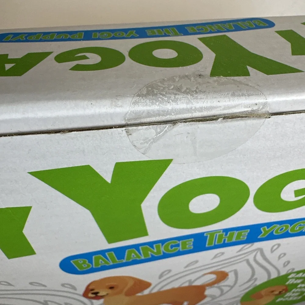 Puppy Yoga Balance Fitness Training Game With Inflatable Puppy And 100 Yoga Card